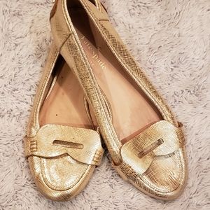 Kate Spade Gold metallic Women's flats 7.5